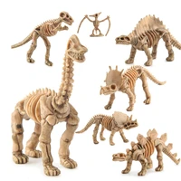 12pcsset dinosaur toys dinosaur skeleton simulation model set mini action figure jurassic collection model toys