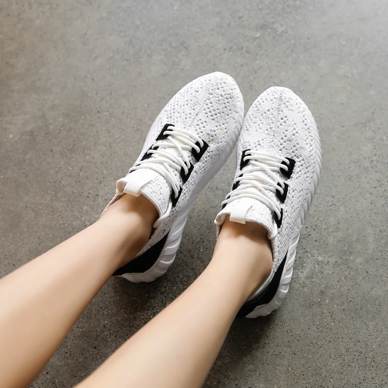 2018 женская повседневная обувь модные tenis feminino дышащие черные туфли сетки 350