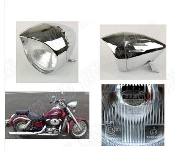 Фара мотоциклетная из хромированного металла для Kawasaki Vulcan Classic VN 400 VN500 VN800 900 1200 1500