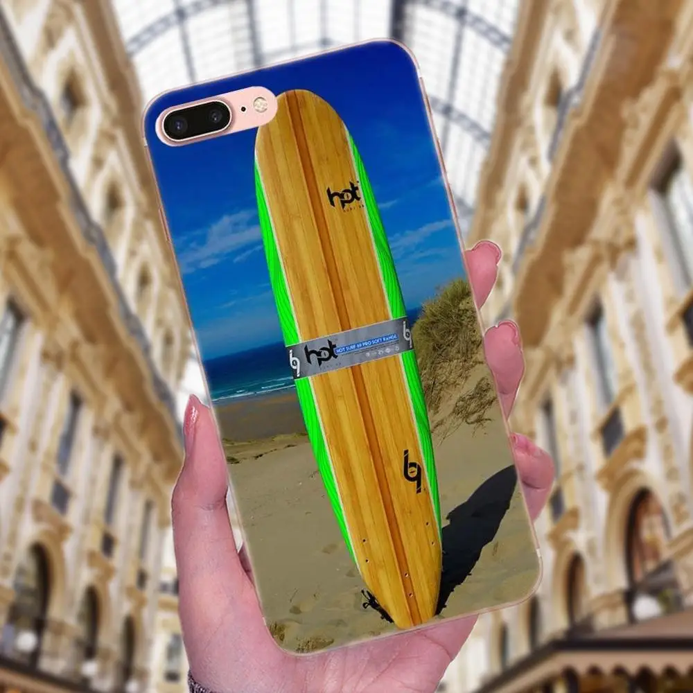 Мягкий ТПУ чехол для Sony Xperia Z Z1 Z2 Z3 Z4 Z5 compact Mini M2 M4 M5 T3 E3 E5 XA XA1 XZ Premium Hot Surf Boards S|Бамперы|