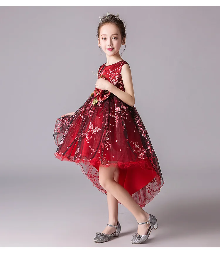 Kids Dresses for Girls Princess Dress Toddler Girl Clothes Birthday Party Trailing Costume 2-12 Yrs Fantasy | Детская одежда и