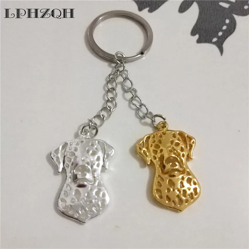 LPHZQH модные брелки для ключей с изображением собаки далматинца терьера Женские