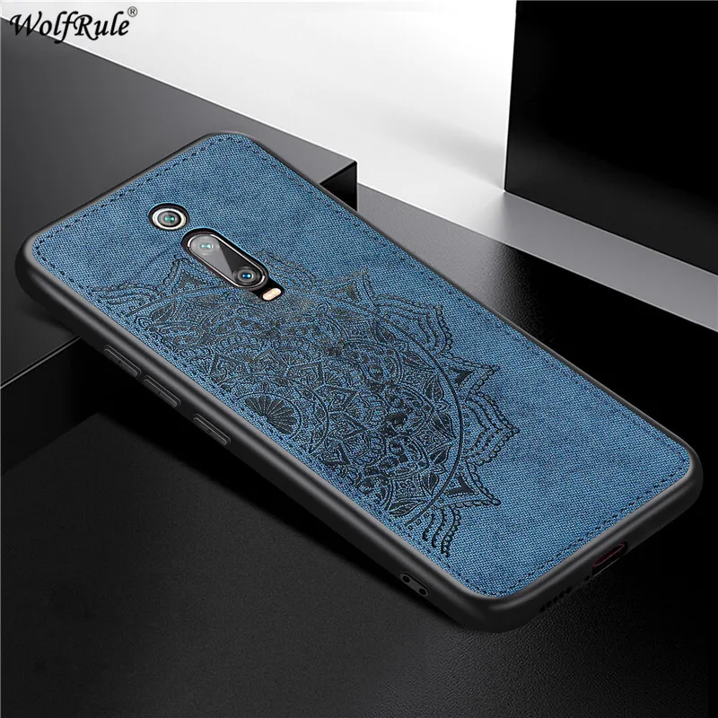 

For Xiaomi Mi 9T Pro Case Soft TPU Frame Cloth Fabric Bumper Protective Hard Back Phone Cases For Xiaomi Mi 9T Pro Cover 6.39''