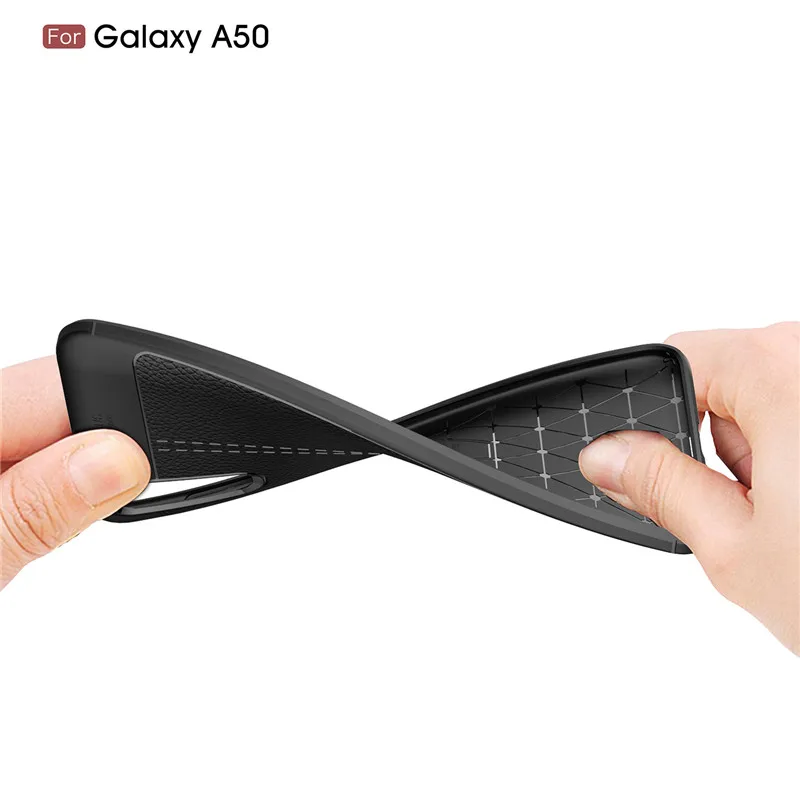 Для Samsung Galaxy A50 A10 A20 A30 A40 A60 A70 Роскошный чехол из мягкой кожи матовая задняя крышка