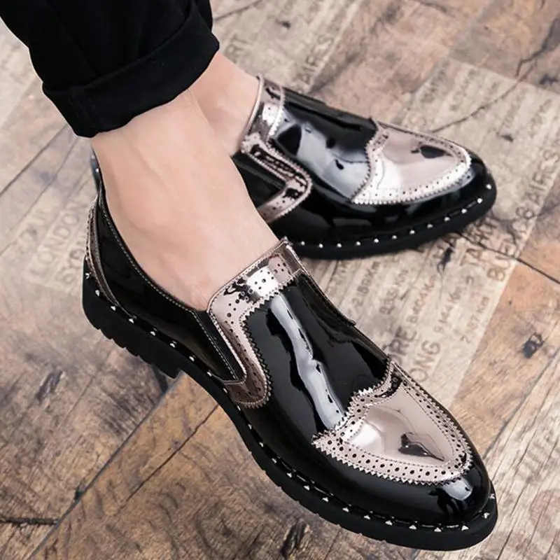 Для мужчин Летние Мужские модельные туфли без каблуков человек Формальные