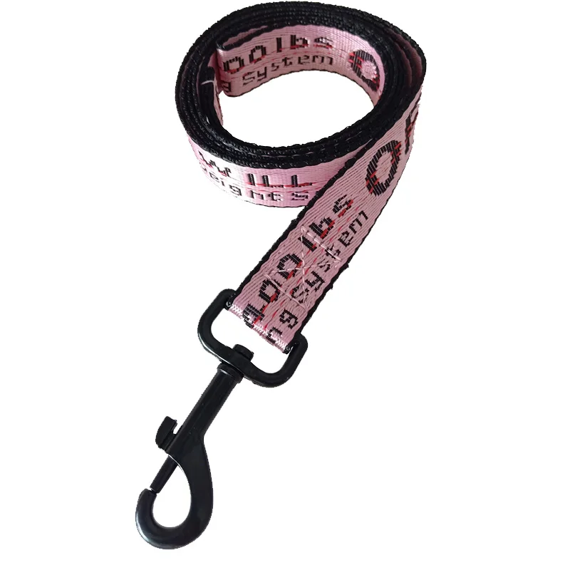 Leash pink Модный ошейник для собак, набор поводок для собаки, прочный регулируемый поводок для собаки, французский Бульдог домашнее животное - Цвет: Leash pink