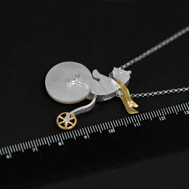 Lotus Fun Moment реального 925 пробы серебро Дизайн Модные украшения милые езда на