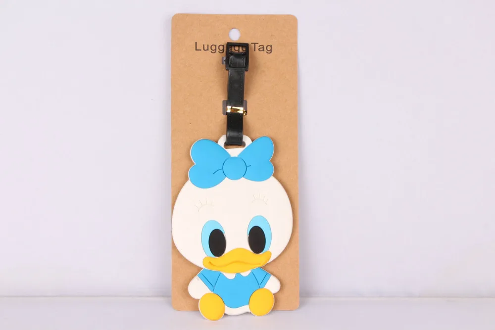 1 шт. Дональд Дак Дейзи ПВХ сумка Подвеска название путешествия бирка новинка