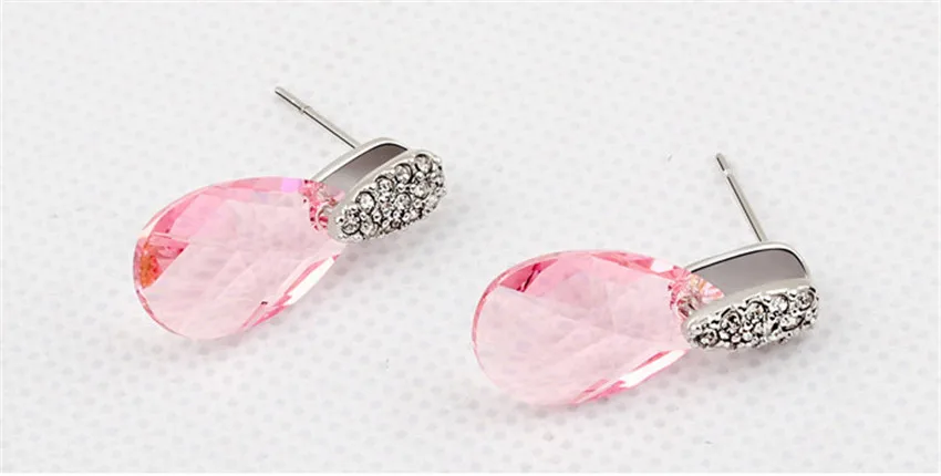 SHDEDE Crystal от Swarovski модный каплевидный Висячие серьги для женщин ювелирные аксессуары женский подарок-5814