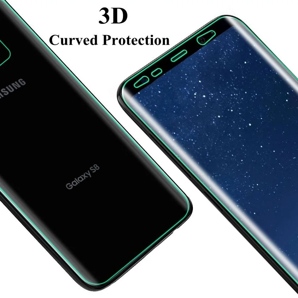 2 шт. спереди и сзади полное покрытие Экран протектор для samsung Galaxy Note 9 8 S9 S8 плюс