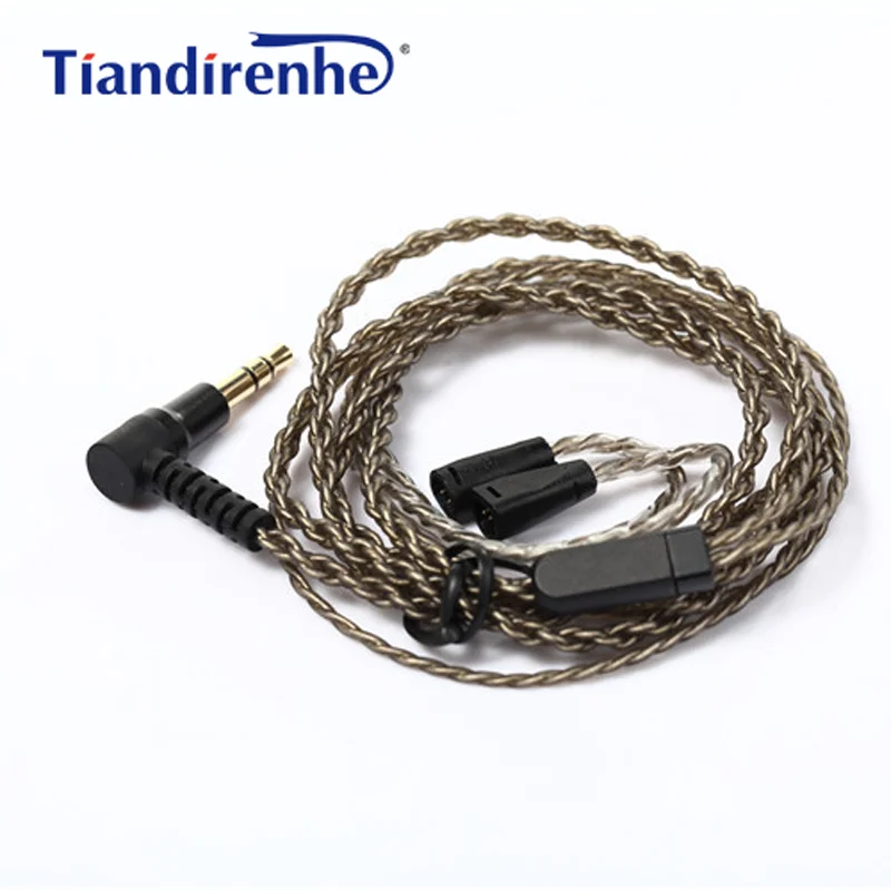 DIY обновленный Сменный кабель для наушников Sennheiser IE8 IE80 IE8i Hi Fi Спортивная