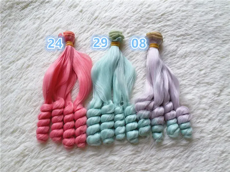 Suxiufang bjd парик аксессуары 1 шт 15*100 см кукла волос для 1/3 1/4 1/6 1/12 натуральный Цвет