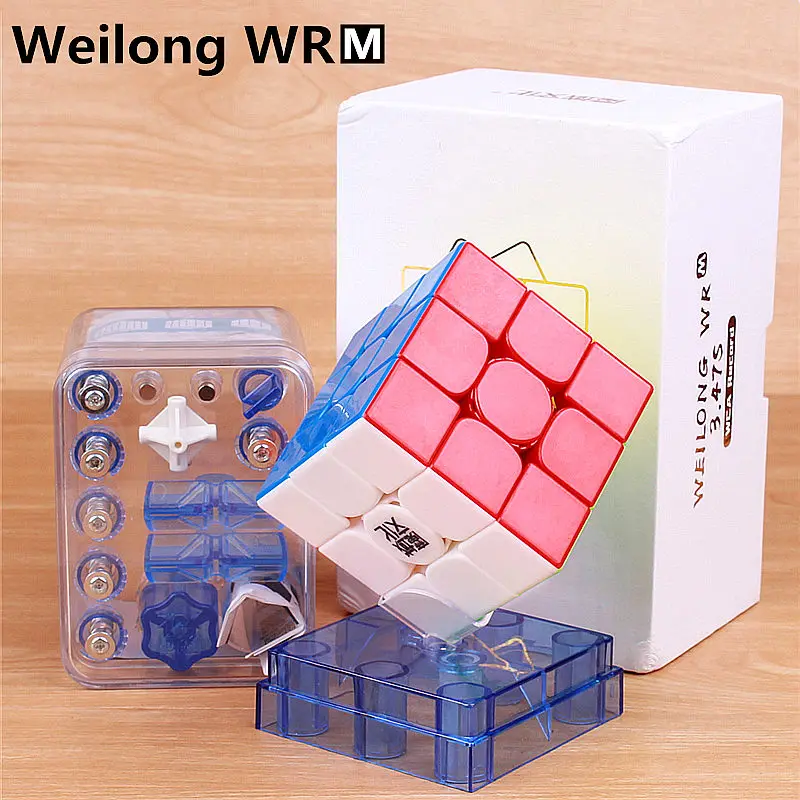MoYu Weilong WR Магнитный 3x3x3 WRM магниты черный Магический кубик без наклеек профессиональная скоростная головоломка твист Обучающие игрушки подарок