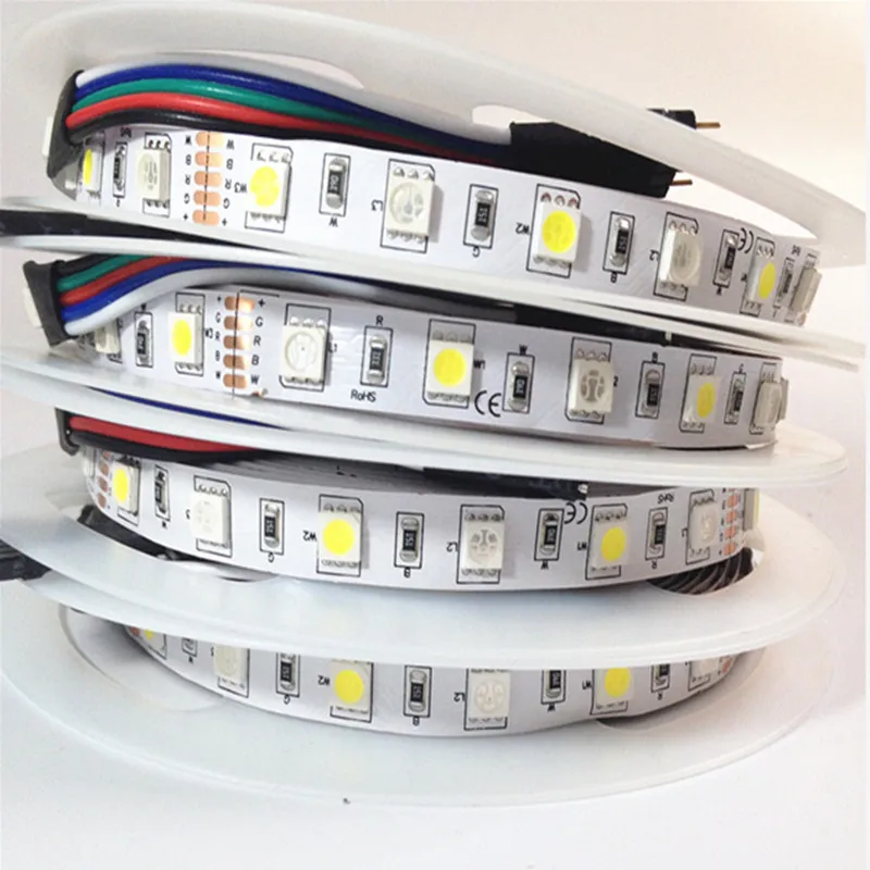 DC24V 12В 12мм 10мм RGBW Светодиодная лента 5050 SMD 5 м 300 led WaterproofIP65 IP67 Гибкая полоса