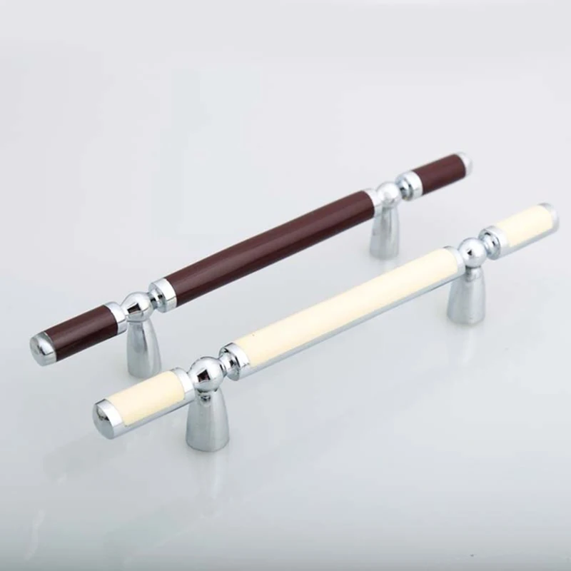 

Modern simple fashion furniture handles3.8"Red black kitchen cabinet dresser handles silver drawer cupboard door pull knobs 96mm