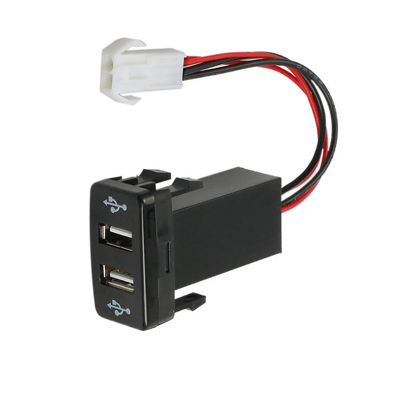 Автомобильное зарядное устройство Msanzeo с двумя USB разъемами 5 В 1 2 А гнезда для TOYOTA