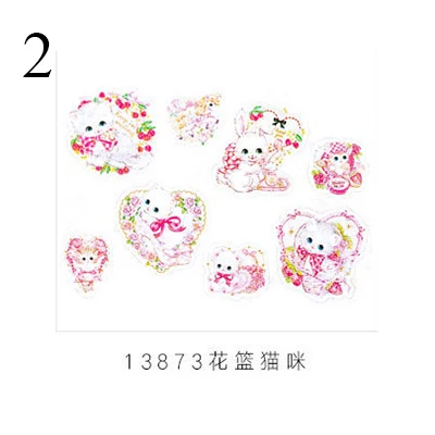 2 32 шт. Kawaii наклейки для кошек милые бронзовые канцелярские наклейки Новинка клейкие наклейки для девочек Скрапбукинг дневник Альбомы для фото - Цвет: 2