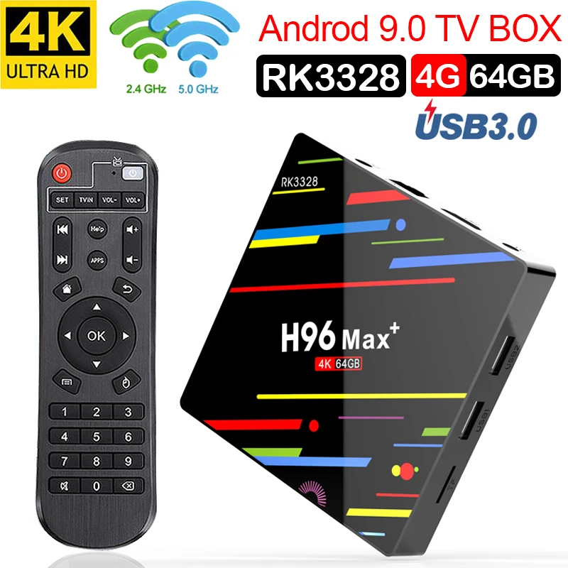 Android 9 0 Smart tv BOX Google H96MAX RK3328 4G 64G ТВ приемник 4 K Wifi медиаплеер Play Store Бесплатные