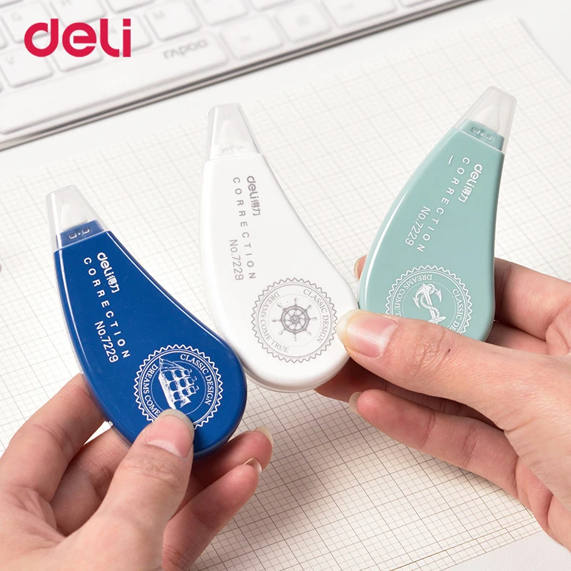 

Deli 5mm * 8m Cute Pattern 3pcs Correction Tape Creative Office School Stationery Supplies Students Modify Tape Wholesale 7229