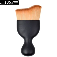 500pcs jaf new s shape makeup brush wave arc curved hair shape wine glass base foundation make up brush pro contour kabuki brush