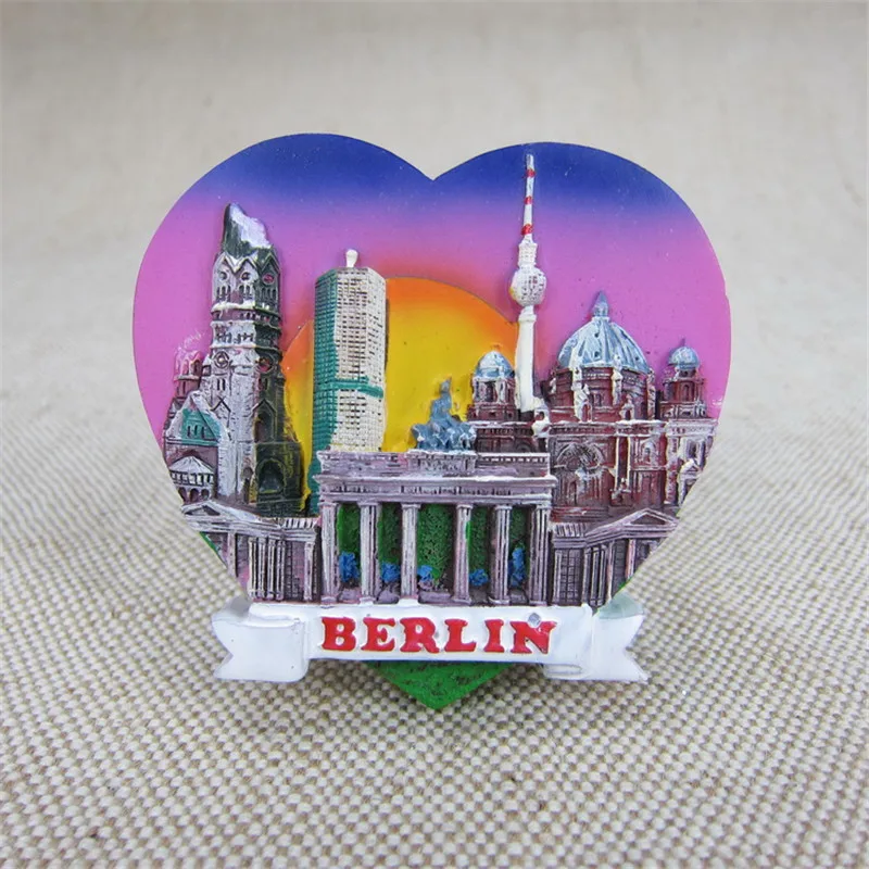 Berlin Germany Souvenir Fridge Magnets Brandenburg Gate Tourism Souvenirs Crafts Creative Stickers Home Decor|souvenir fridge magnets|fridge