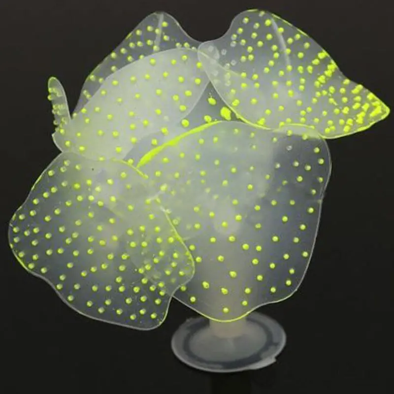 

New Creative USB Ducks Software DIY Aquarium Silicone Artificial Coral Plant Fluorescent Fish Tank Sucker Silicone Coral