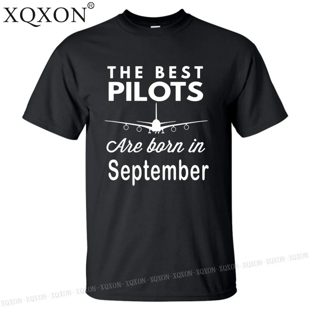 

New-2022 new design pilot men t shirt best pilots are born in September birthday gift t-shirt tops K230