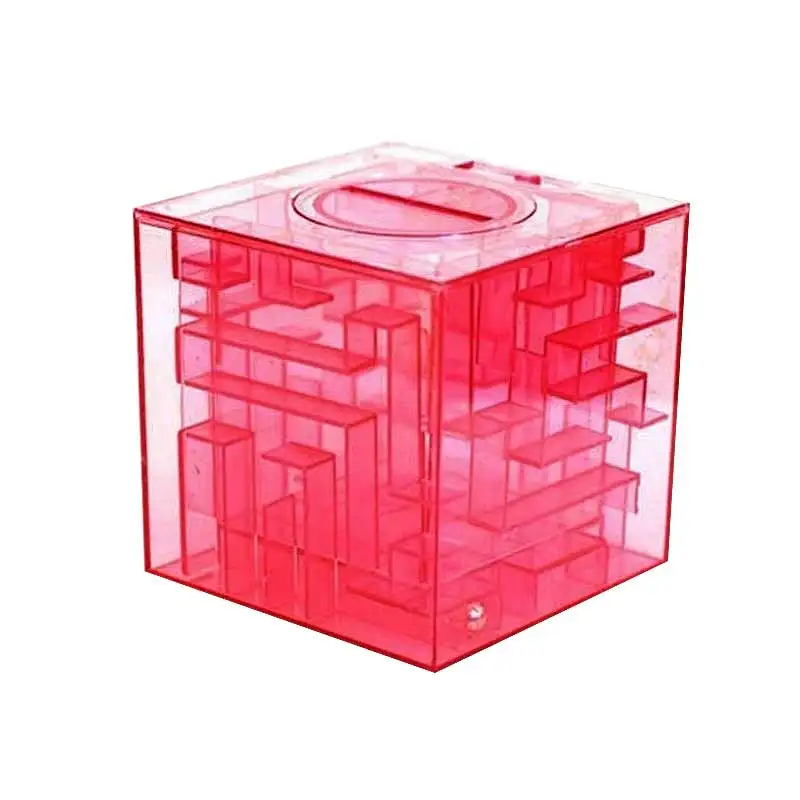 3D кубик Кристалл игра-головоломка Лабиринт Копилка креативная детская игрушка