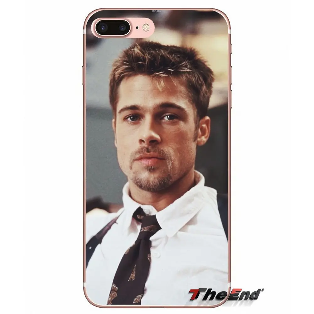 For Xiaomi Redmi 4 3 3S Pro Mi3 Mi4 Mi4i Mi4C Mi5 Mi5S Mi Max Note 2 Cover Coque Brad Pitt Transparent Soft Silicone Case | Мобильные