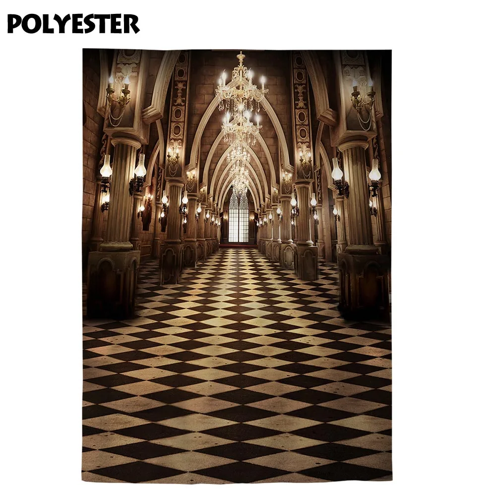 Фон для фотосъемки Allenjoy винтажный дворец люстра римская колонна фон фотостудии