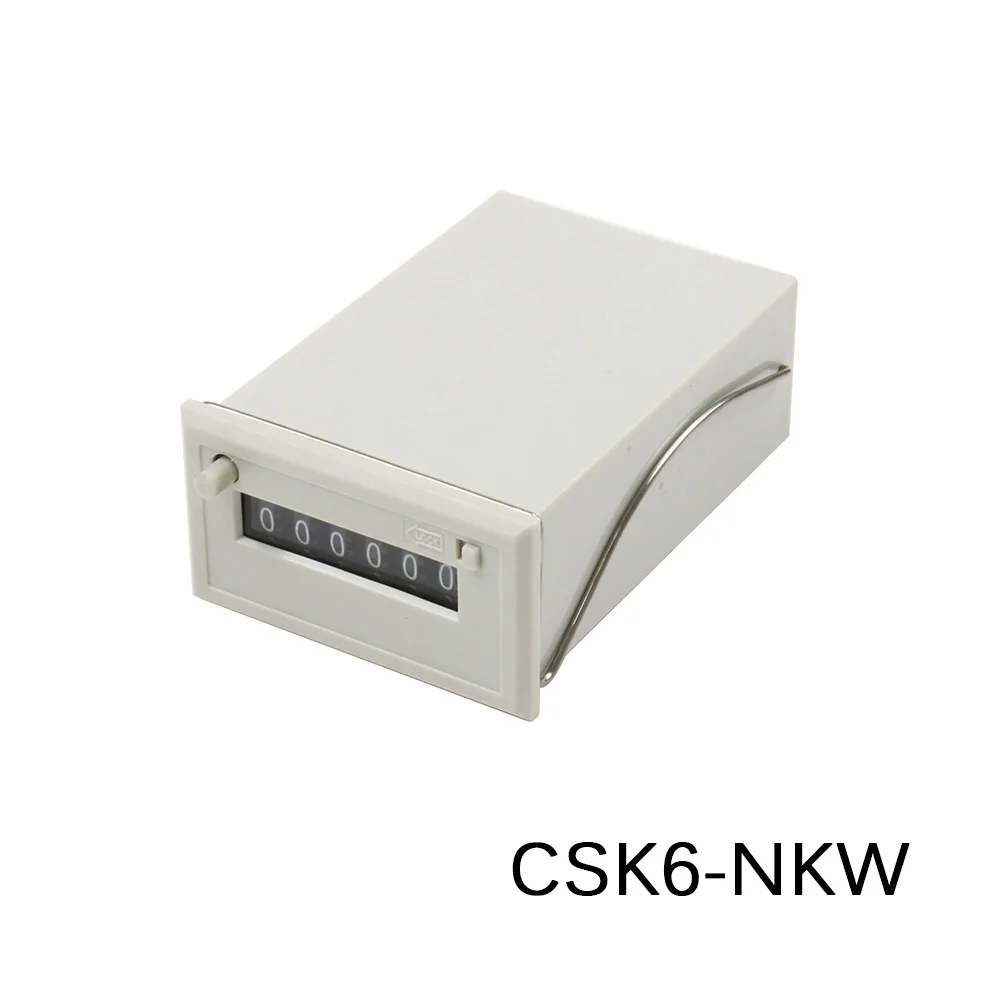 

CSK6-NKW 6 digit Electromagnetic counter with manual lock, reset button DC 24V 12V AC 220V 110V