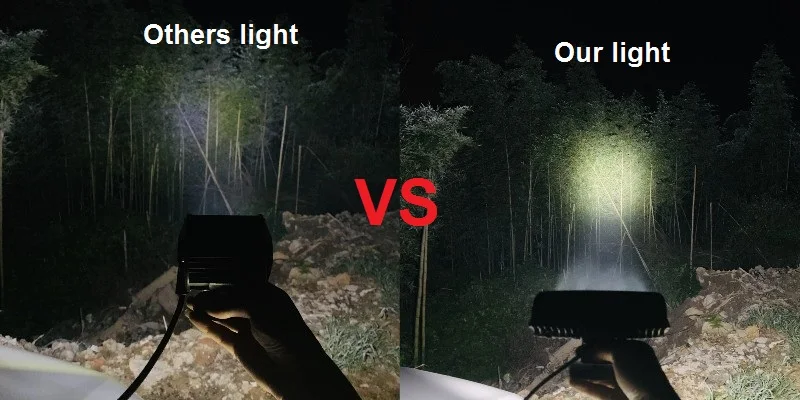Дальность пятно луча led автомобилей головной светильник грузовик ATV SUV UTV 4WD лодка светодиодный рабочий светильник бар 40W 12 V-24 V магнитное основание с возможностью пружинный кабель
