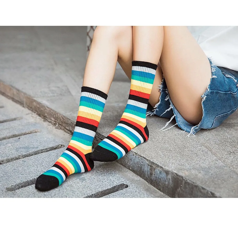 2018 New girls ladies kawaii long socks Women Causal Solid Winter Warm Leg Warmers Knit Knitted Crochet Socks | Женская одежда
