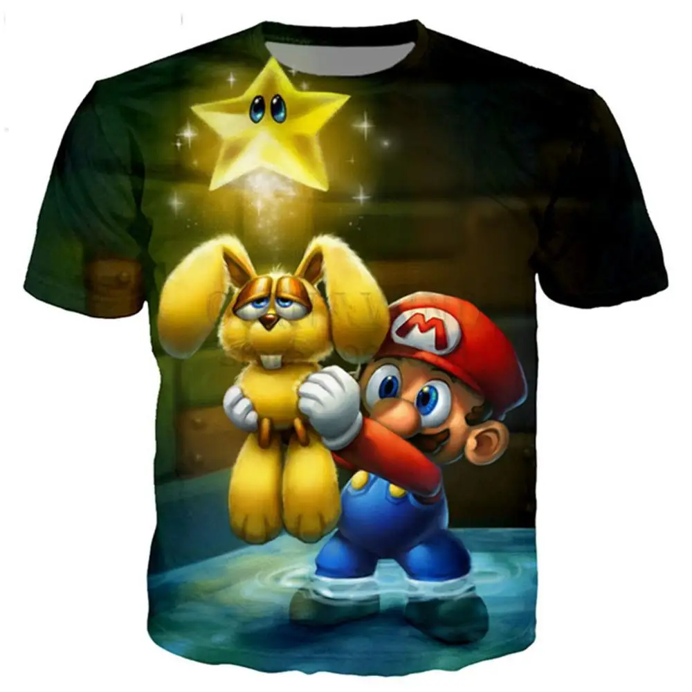 Новая классическая Футболка серии Super Mario для мужчин и женщин новинка модная