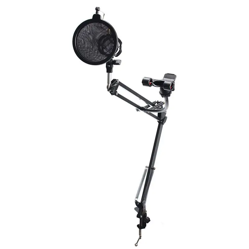 Professional Microphone Stand For Holder Arm Studio Clip Mounting Extendable Recording Mic Sta | Электроника