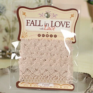 1 ярд Хлопок Кружева Пакет для скрапбукинга украшения розовый синий бежевый