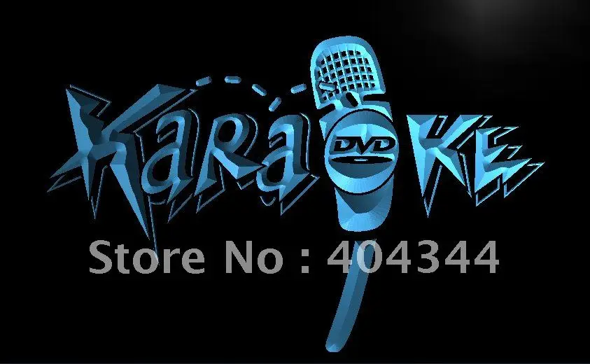 

LB844- DVD Karaoke Microphone Display LED Neon Light Sign home decor crafts