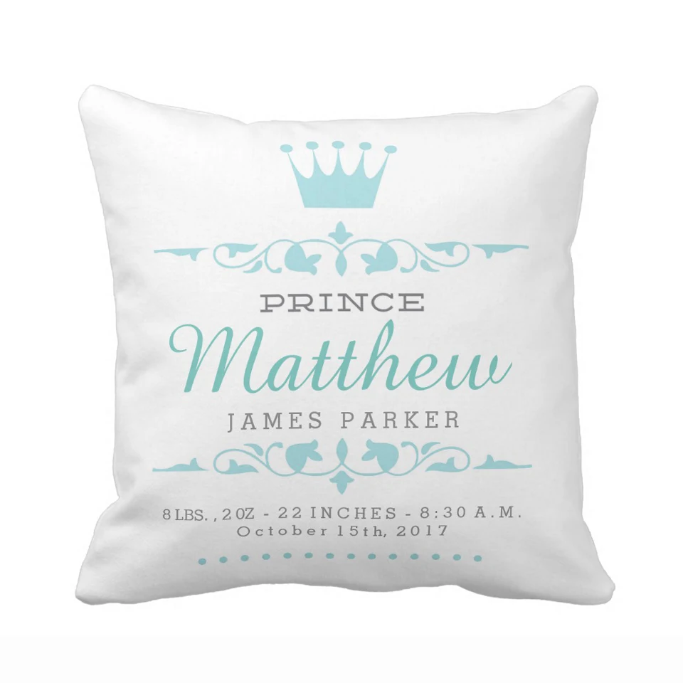 Наволочка принца/принцессы на заказ наволочка для новорожденного ребенка