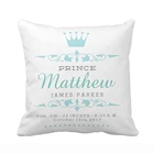Наволочка принцапринцессы на заказ, наволочка для новорожденного ребенка, декоративная наволочка из полиэстера ручной работы для мальчикаПодушка для девочки, чехол для детей