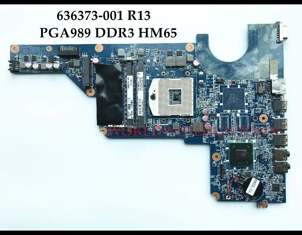 Высокое качество 636373 001 для HP Pavilion G4 1000 G6 материнская плата ноутбука R13 HM65 PGA989 DDR3