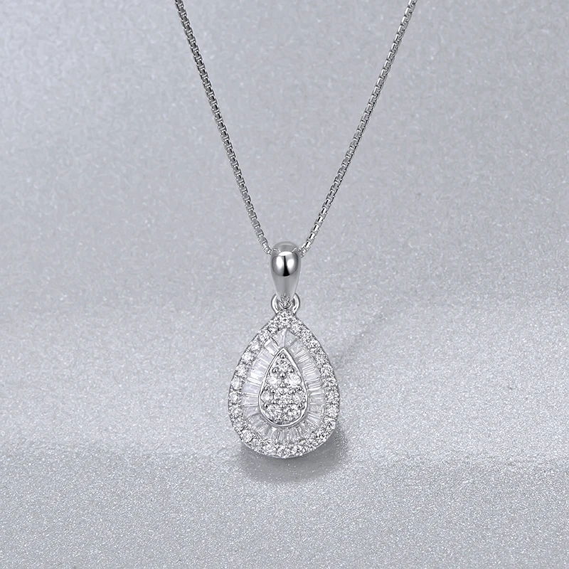 Caimao ювелирные изделия 14kt белого золота 0.53ct алмазный кулон для помолвки