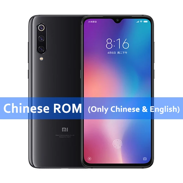 Chinese ROM Black Global rom Xiaomi mi 9 mi 9 8 GB 128 GB телефон Snapdragon 855 Octa Core 6,3" 1080 P дисплей 3300 mAh 48MP тройные камеры смартфон - Цвет: Chinese ROM Black