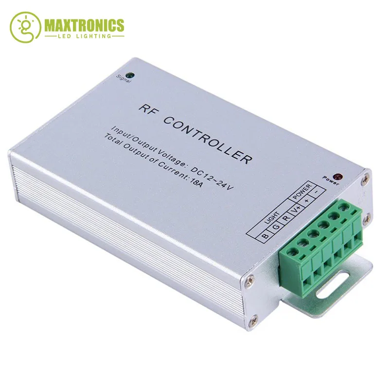 New DC12-24V 18A 6keys led Touch Panel Aluminum Wireless LED RF Remote Controller for strip lamp Free shipping | Лампы и освещение