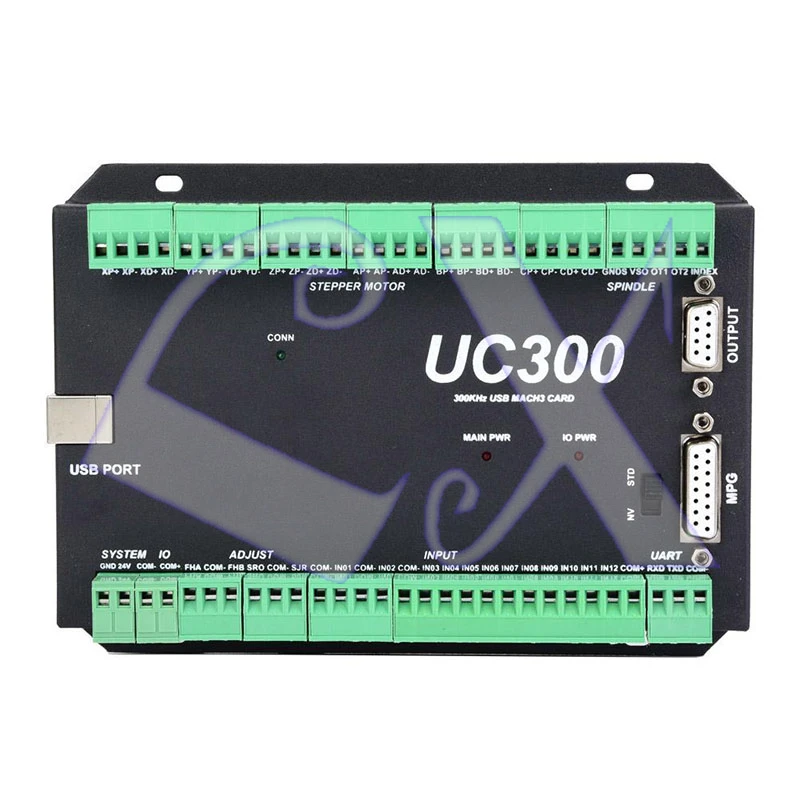Плата управления движением UC300 CNC 3/4/5/6 Axis USB Mach3 карта отключения 24 В постоянного