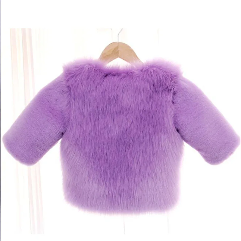 Fashion Faux Fur Kids girls winter coat Thick Parkas Cotton Children Clothing Toddler Baby Coats Jackets jacket | Детская одежда и