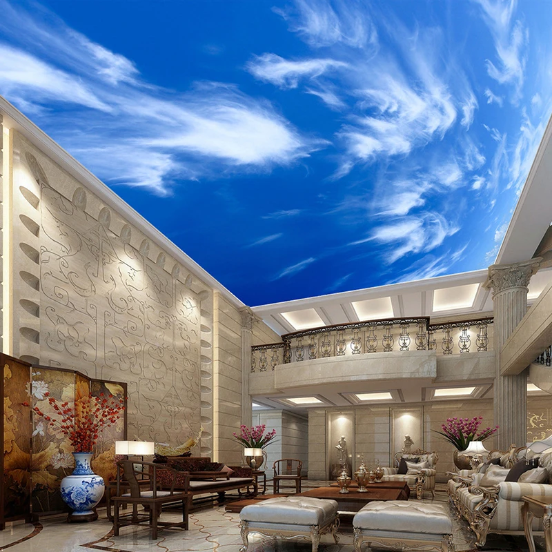 Настенная потолочная ткань на заказ современные настенные 3D-обои с изображением