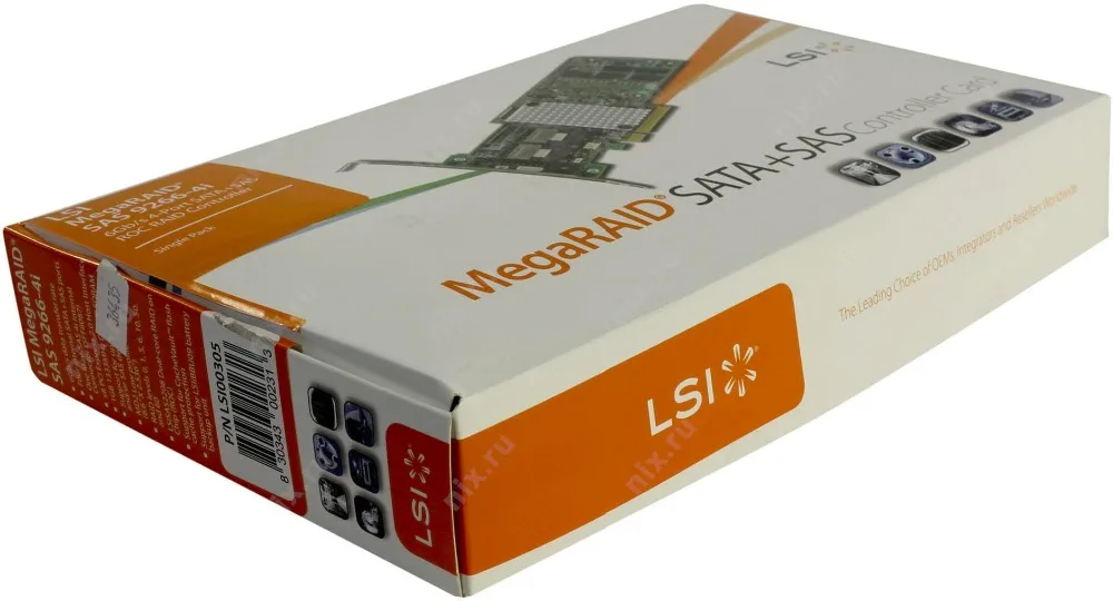 RaidStorage Avago LSI MegaRAID SAS 9266 4i LSI00305 новый 4 портовый 1 ГБ кеш SFF8087 6 RAID0.1.5.6 PCI E 2 0 X8 карта