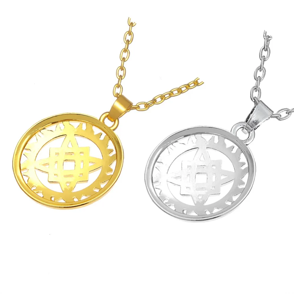 Teamer/Ретро Подвеска от солнца и амулет талисман ожерелье педанец русская круглая