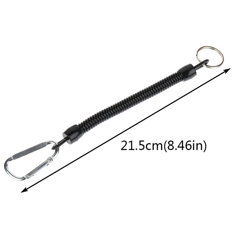 

1PCS Practical Retractable Plastic Elastic Rope Ring Key Security Gear Tools For Outdoor Camping Anti-lost Phone Spring Keychain