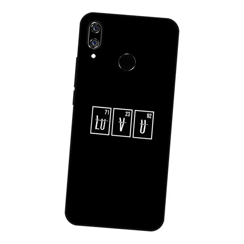 N407 Square Lattice Black Silicone Case Cover For Huawei Nova 2 2i 2S 3 3e 3i 4 4e Enjoy 8 Plus |